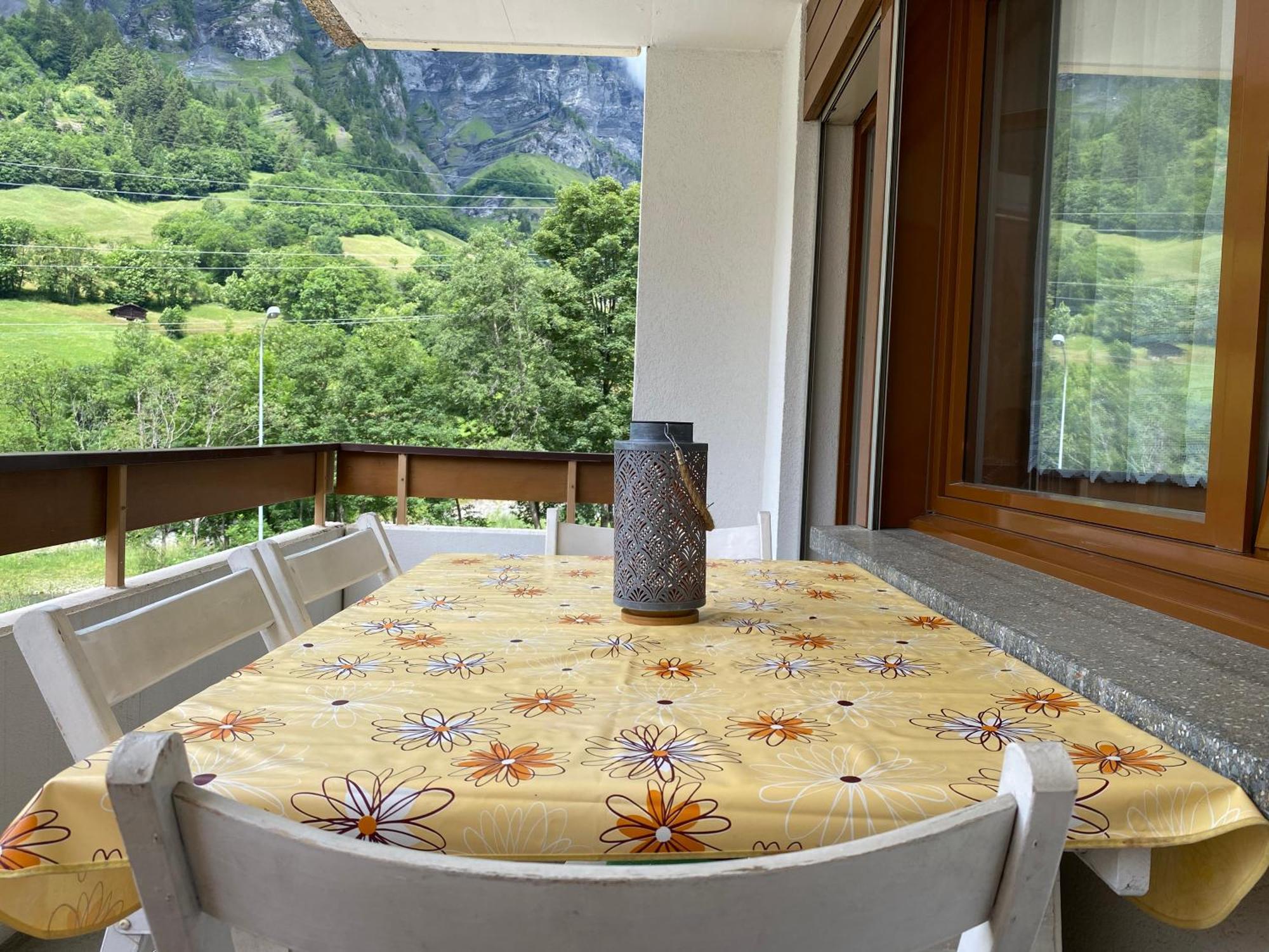 Ferienwohnung Alpen-Zauber Leukerbad Bagian luar foto
